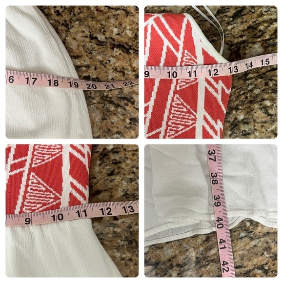 Jealous Tomato Geometric Crepe Halter Maxi Dress Boho Peasent Summer Beach S - Picture 7 of 10